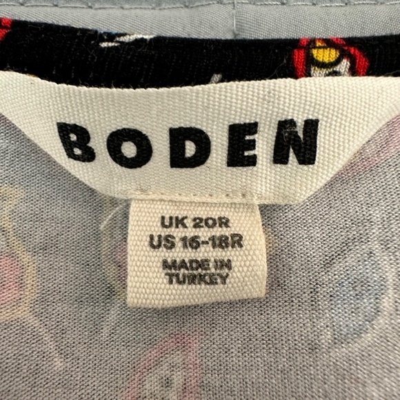 Boden Dress Womens US 16-18R Black Willow Jersey Dress European Classic Preppy - Picture 3 of 15